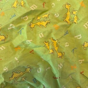 Dr Seuss Green Alphabet Crib Toddler Bed Sheet Cotton Trend Lab